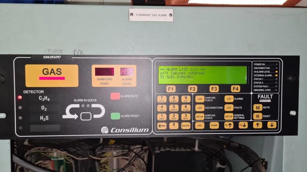 Cargo control system on a tanker